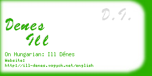 denes ill business card